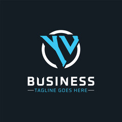YU Monogram. Modern Initials YU Letter Logo Design with Blue and White Circle. YU Icon for Business Branding and Professional Identity