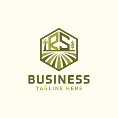 RS Farm Logo Design | Modern RS Agro Logo for Eco-Friendly Sustainable Businesses