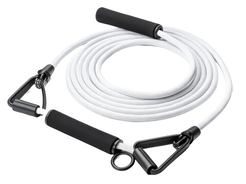 Resistance cable png exercise resistance band cable png fitness training equipment png strength workout cable png gym resistance tool png transparent background