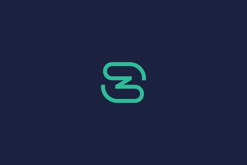 letter sn logo icon design template with vector inspiration logo