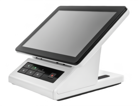 Retail point of sale terminal png POS cash register device png retail payment terminal png sales processing device png checkout system png transparent background