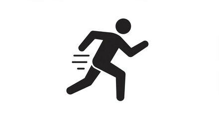 Man fast run icon, rush icon 