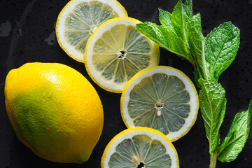 lemon and mint