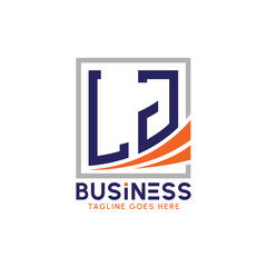 Letter LJ Business Logo. Modern LJ Logo for Corporate Branding. LJ Growth Success Logo