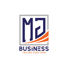 Letter MJ Business Logo. Modern MJ Logo for Corporate Branding. MJ Growth Success Logo