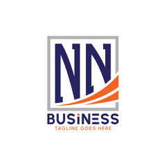 Letter NN Business Logo. Modern NN Logo for Corporate Branding. NN Growth Success Logo