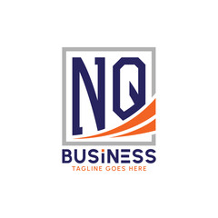 Letter NQ Business Logo. Modern NQ Logo for Corporate Branding. NQ Growth Success Logo