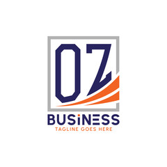Letter OZ Business Logo. Modern OZ Logo for Corporate Branding. OZ Growth Success Logo