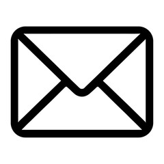 Email and Mail Icon Vector with Envelope Symbol for Communication and Web Design