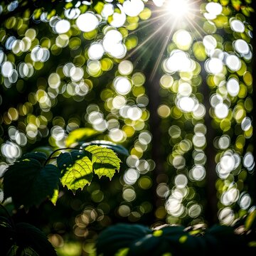 Green botanical blur for wellness brands and websites