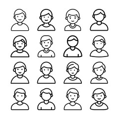 Fototapeta premium business people icons