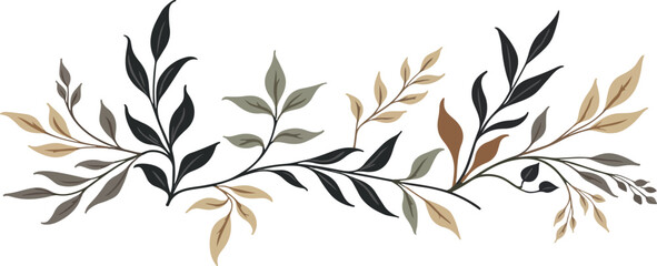 Golden Petal Harmony Illustrator Artwork