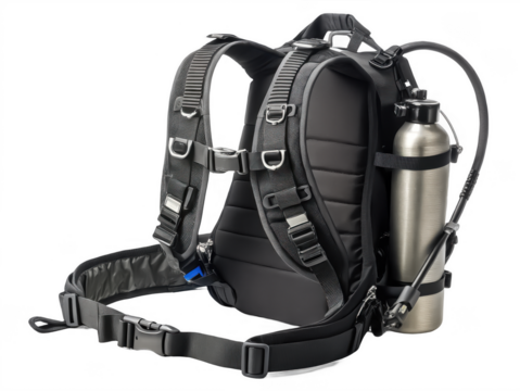 Scuba buoyancy control device png scuba diving BCD png diving vest png underwater buoyancy device png scuba gear png transparent background