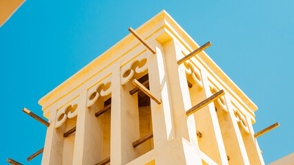 Ras Al Khaimah, UAE – 14.04.2025: The desert coastal town (ghost town) of Jazeera Al Hamra...