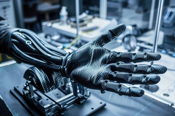 3D Printing Prosthetic Arm Component Made Of Lightweight Carbon Fiber Composite Material