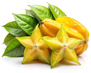 Fototapeta premium starfruit isolated on white background