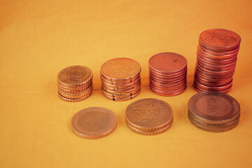 Envision limitless possibilities! This dynamic image features a stack of euro coins against a...