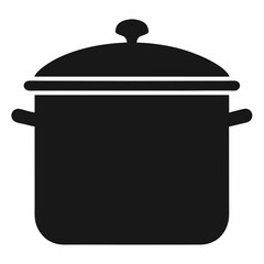 Red cooking pot or saucepan with lid isolated on white