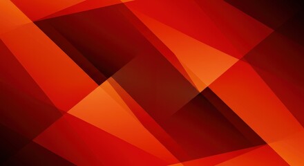 Geometric red and orange abstract background with sharp triangular shapes