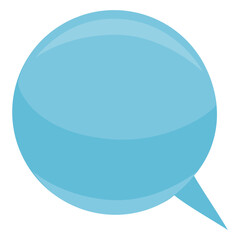 Bubble speach bubble sphere ball flat