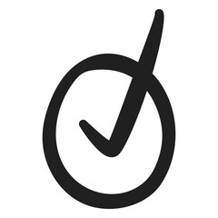 Tick mark doodle © Vexels