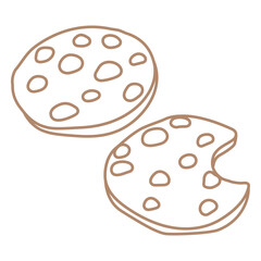 Two cookies doodle