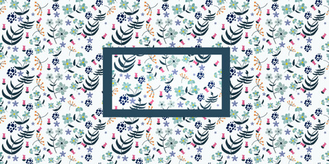 floral flower vector simple abstract pattern