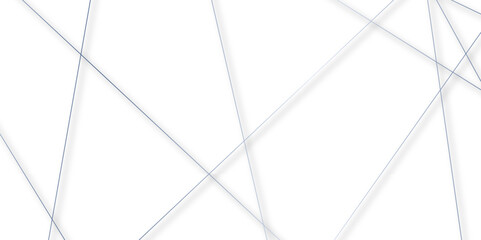 Abstract smooth colour geometric random chaotic lines with many squares and triangles shape on white background, creating a modern technology background. Vector. Illustration.