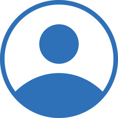 User profile icon vector. Avatar or person icon. Profile picture, portrait symbol. Person icon, User icon for web site, User icon vector.