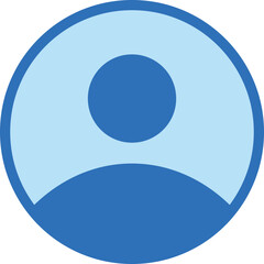 User icon in flat style, Person icon, User icon for web site