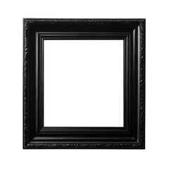 Fototapeta premium Ornate black frame isolated on transparent background