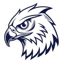 Fototapeta premium a stylized owl face logo in vector format symmetry