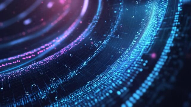 Digital Vortex: Abstract Data Stream Visualization