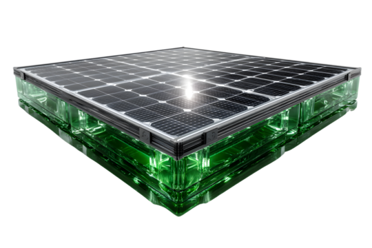 Innovative Solar Panel Array with Green Energy Storage System for Sustainable Power Solutions
