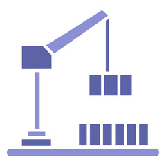 Lifting crane silhouette design