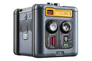 HighTech Device with Battery Indicator and Controls