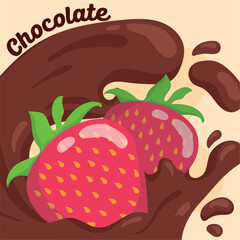 Chocolate bar and sweets. Vector