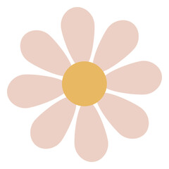Minimalist daisy flower