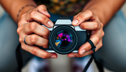 photographer in action, world photography day, camera day, Ai 