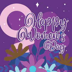 Floral empowerment artwork. Vector