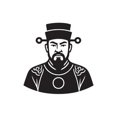 emperor of china vector