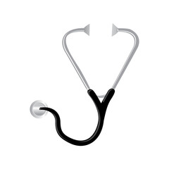 Stethescope flat medical icon