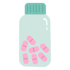 Colorful Pill Bottle