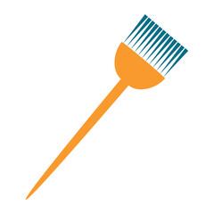 Hair dye brush tool. Vector