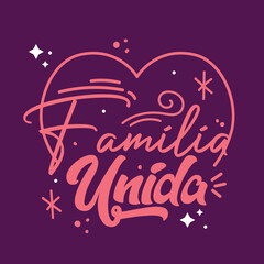 United family message. Vector