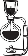 Coffee drawing, engraving, ink, line art, vector	
