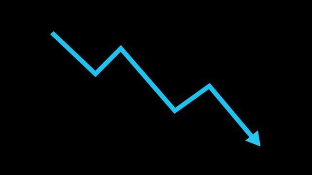 Downward Zigzag Arrow Animation, zigzag arrow pointing downward