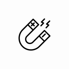 horseshoe magnet icon sign vector