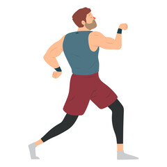 Sportsman beard muscle shorts flat