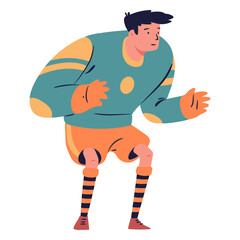 Goalkeeper standing character